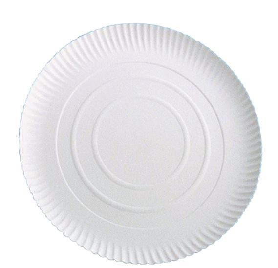 PLATO BLANCO DE CARTÓN PASTELERÍA - 44 CM (50 Unidades)