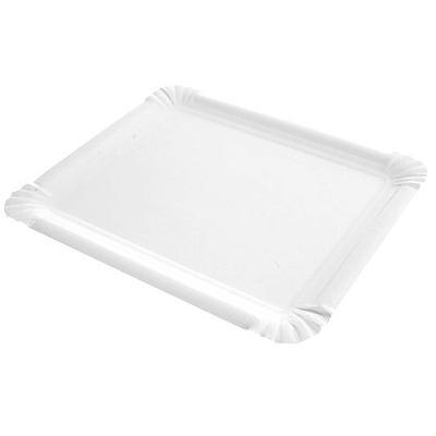 BANDEJA BLANCA DE CARTÓN - 21x30 CM (250 Unidades)