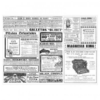MANTELINES INDIVIUALES CON DISEÑO NEWS - 31x43 CM
