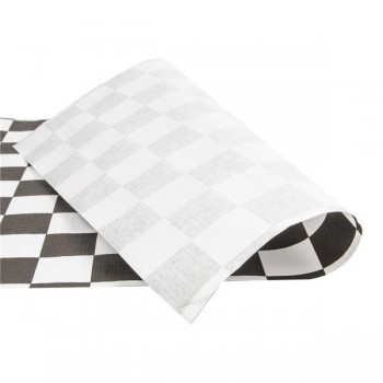 MANTEL INDIVIDUAL CUADRO NEGRO Y BLANCO - 31x43 CM