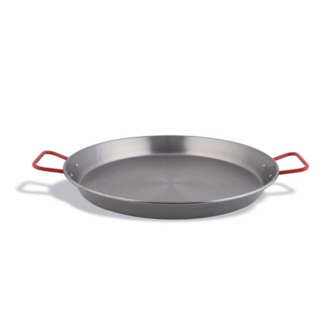 PAELLERA VALENCIANA EN ACERO PULIDO - 42 CM