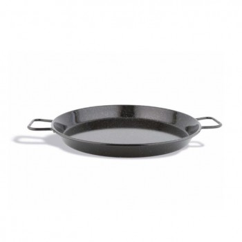 PAELLERA ACERO ESMALTADO JASPEADA - 16 CM