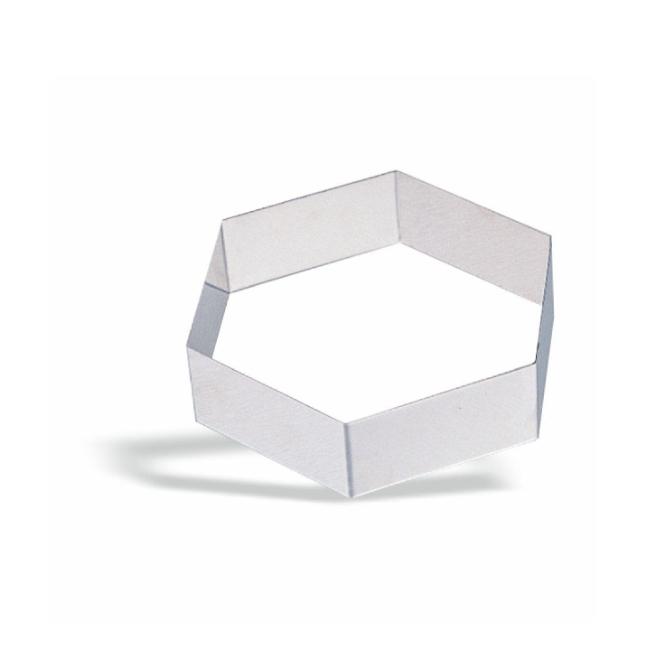 MOLDE DE PASTELERÍA HEXAGONAL- 16x4,5 CM