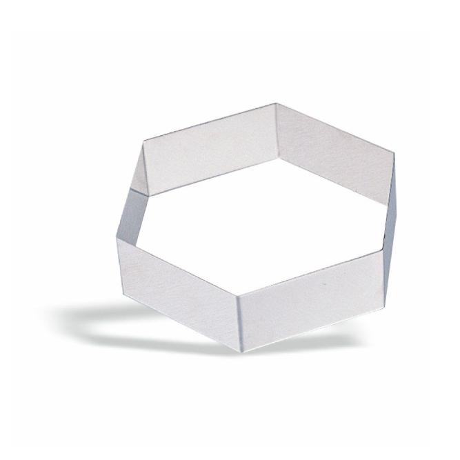 MOLDE DE PASTELERÍA HEXAGONAL - 18x2,45CM