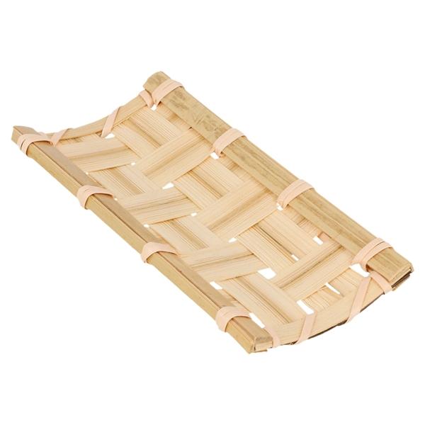PACK 24 TEJAS DE BAMBÚ TRENZADO PARA SNACKDISH - 10,5x5 CM
