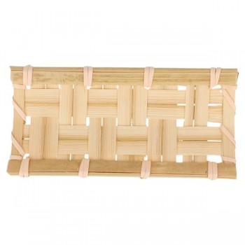 PACK 24 TEJAS DE BAMBÚ TRENZADO PARA SNACKDISH - 10,5x5 CM