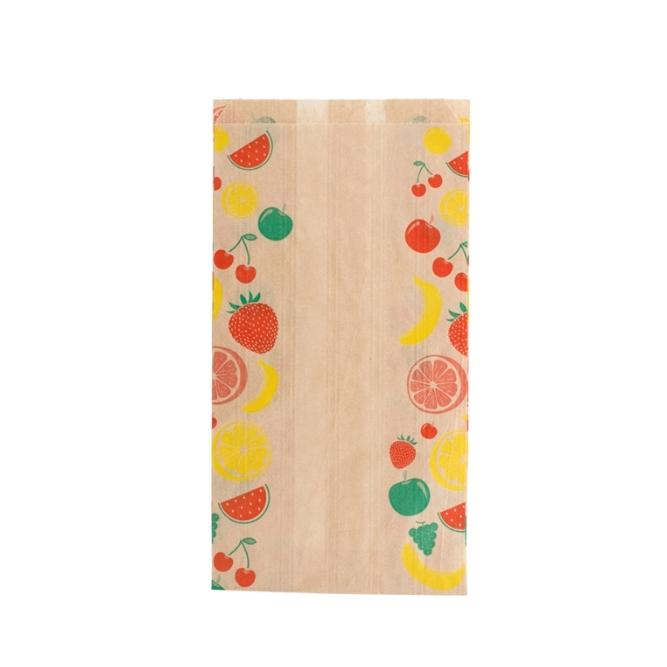 BOLSA KRAFT PARA FRUTERÍA - 14+7x28 CM (500 Unidades)