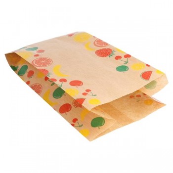 BOLSA KRAFT PARA FRUTERÍA - 14+7x28 CM