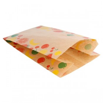 BOLSA KRAFT PARA FRUTERIA - 14+9x22 CM