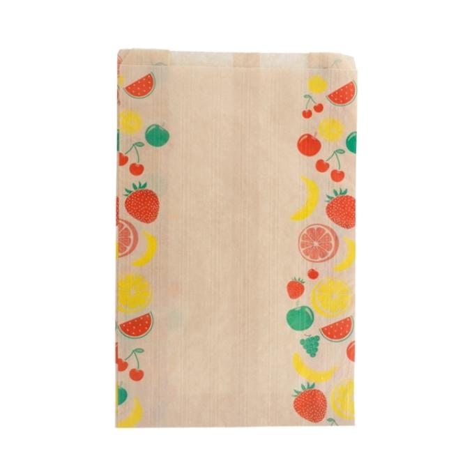 BOLSA KRAFT FRUTERÍA - 19+8x30 CM (250 Unidades)