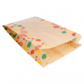 BOLSA KRAFT FRUTERÍA - 19+8x30 CM