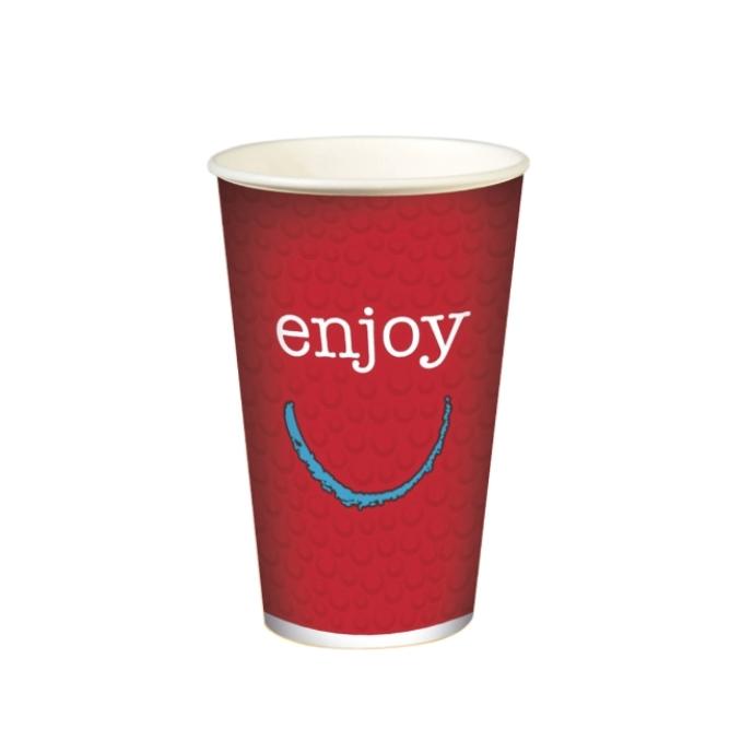 VASO DE PAPEL ENJOY PARA BEBIDAS FRÍAS - 480 ML