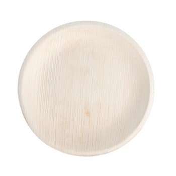 PLATO REDONDO HOJA DE ARECA - 18 CM