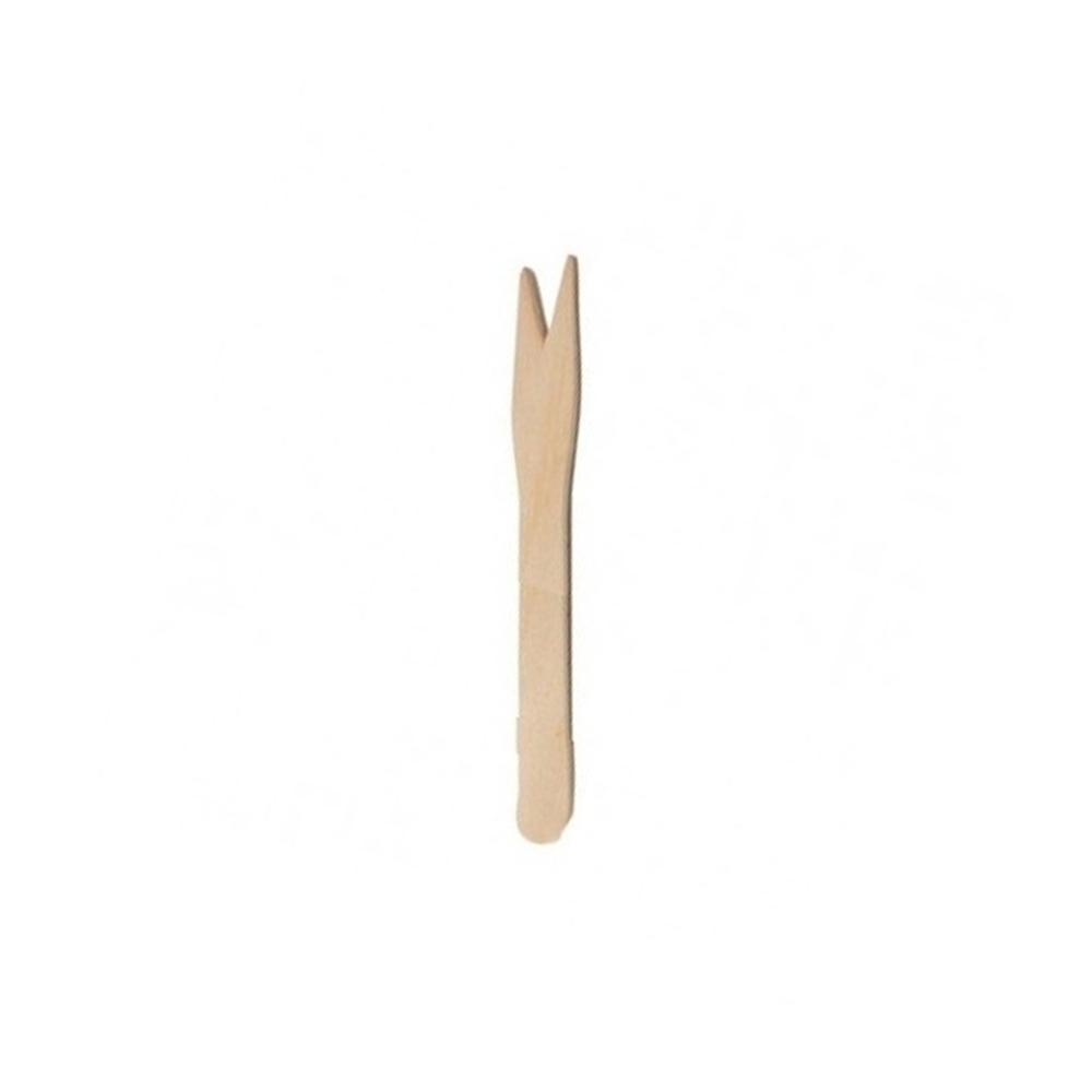 TENEDOR DE MADERA PARA PATATAS FRITAS - 8,5 CM