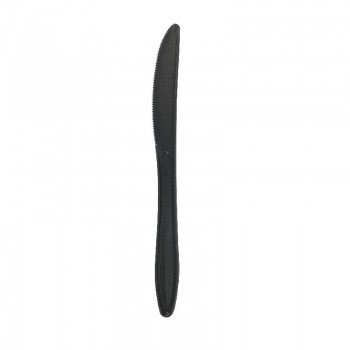 CUCHILLO NEGRO REUTILIZABLE - 16,5 CM