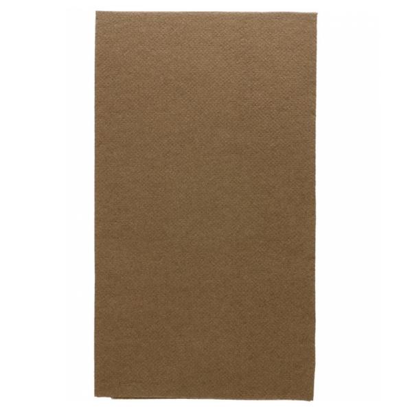 SERVILLETA ECOLABEL DOBLE PUNTO CHOCOLATE PLEGADO 1/6 - 33x40 CM