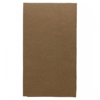 SERVILLETA ECOLABEL DOBLE PUNTO CHOCOLATE PLEGADO 1/6 - 33x40 CM