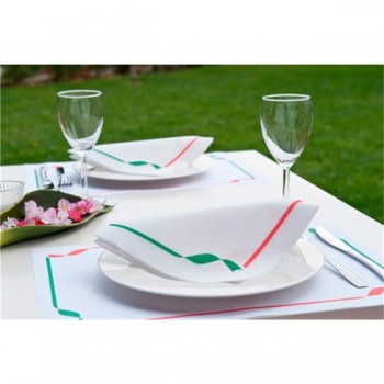 SERVILLETA DOBLE PUNTO ECOLABEL DISEÑO TRATORIA ITALIANA - 40x4 0CM