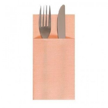 SERVILLETA MANDARINA DOBLADO CANGURO AIRLAID COTTON - 40x40 CM