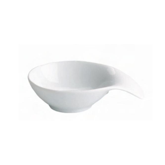 SALSERA DE PORCELANA BLANCA - 11x8x3 CM