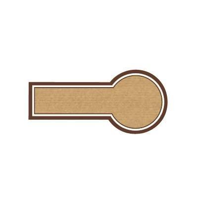 100 HOJAS DIN A4 6 DE ETIQUETA ADHESIVA KRAFT TIPO COLLAR - 60x130 CM