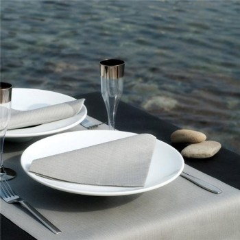 MANTEL INDIVIDUAL GRIS AIRLAID COTTON - 30x40 CM