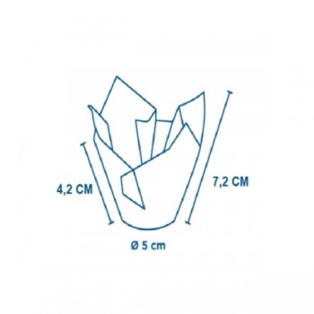 FORMATO PAPEL SILICONADO BLANCA PARA MUFFING - 14x14 CM