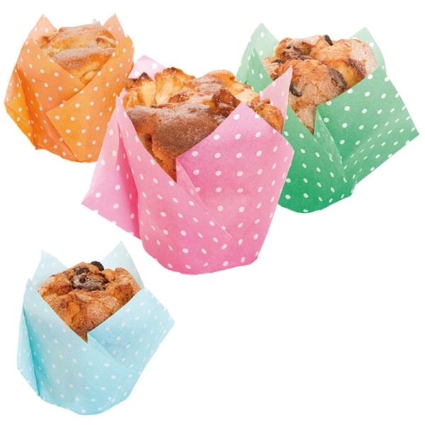 TULIPA PARA MUFFINS SURTIDO COLORES - 17,5x17,5 CM (900 Unidades)