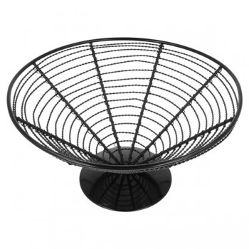 BASKET CÓNICO ACERO INOXIDABLE NEGRO - 23x12,5 CM