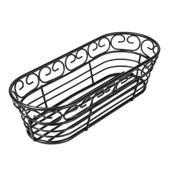 CESTA RECTANGULAR NEGRA DE ACERO - 22,8x9,3x6,4 CM