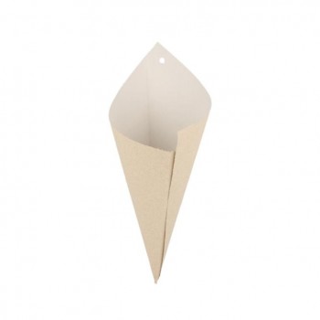 PAPELINA PUNTA ANTIGRASA DE ESTRAZA NATURAL - 17x17x24 CM