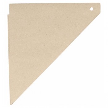 PAPELINA PUNTA ANTIGRASA DE ESTRAZA NATURAL - 17x17x24 CM