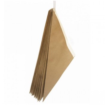 PAPELINA PUNTA ANTIGRASA DE ESTRAZA NATURAL - 17x17x24 CM