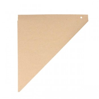 PAPELINA PUNTA ANTIGRASA DE ESTRAZA NATURAL - 24x24x34 CM