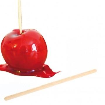 STICK MADERA NATURAL PARA MANZANA CARAMELIZADA
