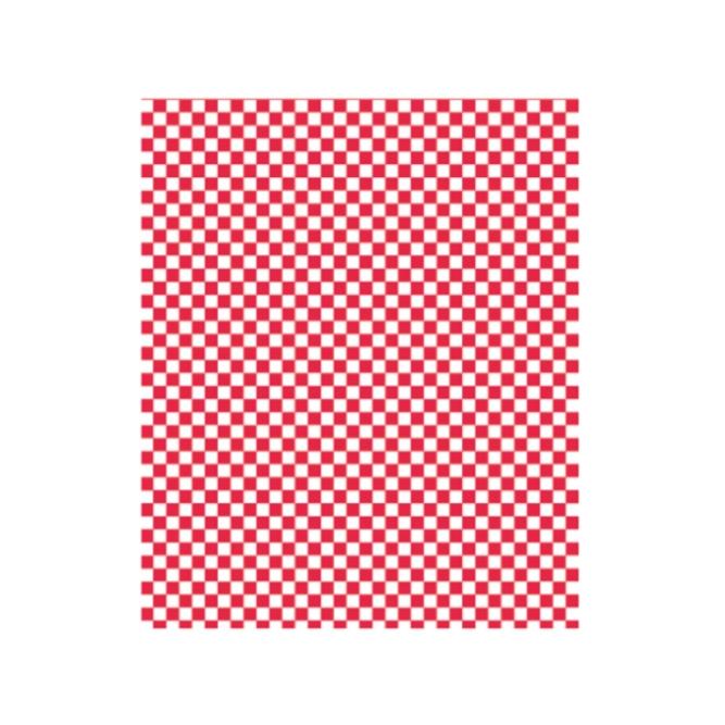 PAPEL ANTIGRASA ROJO Y BLANCO - 31x31 CM