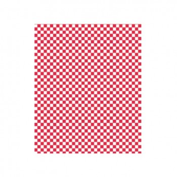 PAPEL ANTIGRASA ROJO Y BLANCO - 31x31 CM
