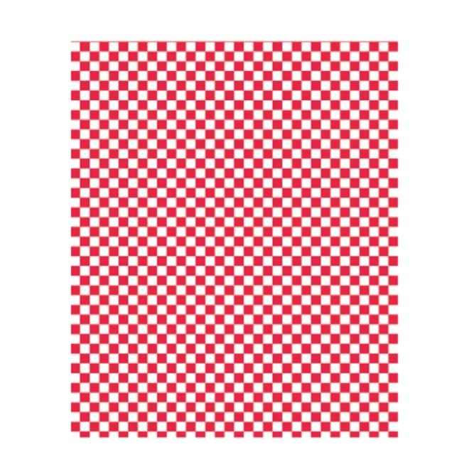 FORMATO PAPEL ANTIGRASA DISEÑO CUADRO ROJO - 31x38 CM
