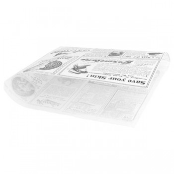 BOLSA DE PAPEL ANTIGRASA ABIERTA NEWS - 17x18 CM