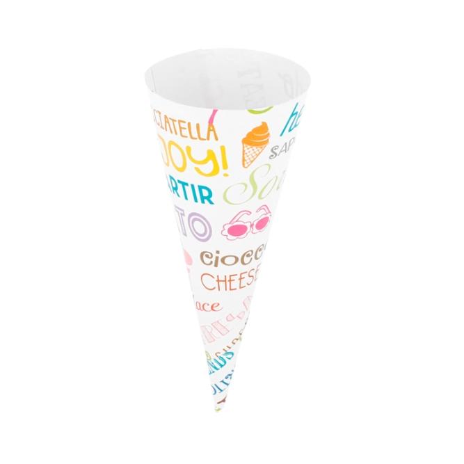 CONO PAPEL PARA GALLETA DE HELADO PAROLE - 4,1x10,4 CM (3000 Unidades)