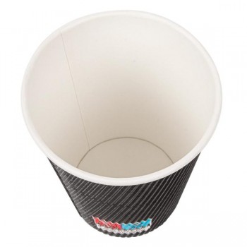 VASO NEGRO ACABADO KRAFT DE CAFÉ PARA LLEVAR - 360 ML