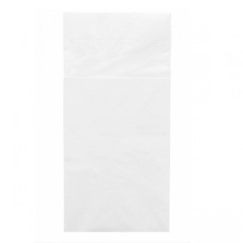 SERVILLETA ECOLABEL BLANCA PLEGADO CANGURO - 40x40 CM