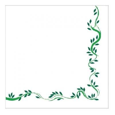 SERVILLETA DOBLE PUNTO ECOLABEL DISEÑO FLORALIA - 40x40 CM (1200 Unidades)