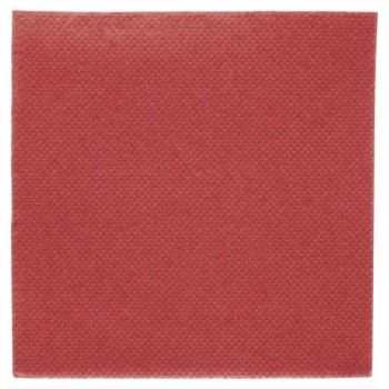 SERVILLETA ECOLABEL DOBLE PUNTO BURDEOS - 20x20 CM