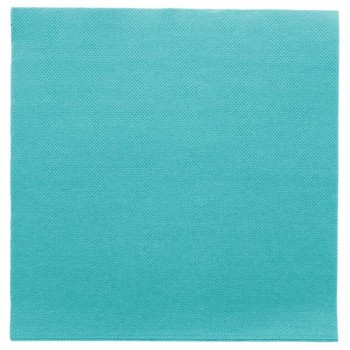 SERVILLETA ECOLABEL DOBLE PUNTO TURQUESA - 40x40 CM