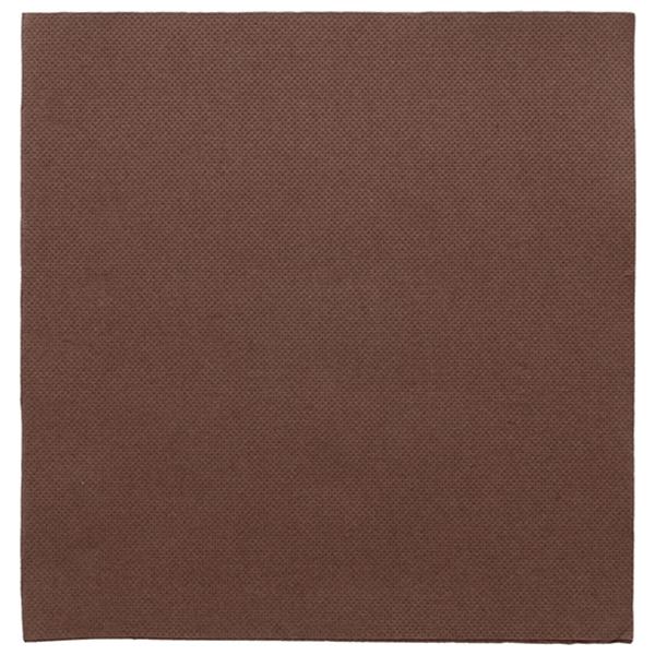 SERVILLETA ECOLABEL DOBLE PUNTO CHOCOLATE - 40x40 CM (1200 Unidades)
