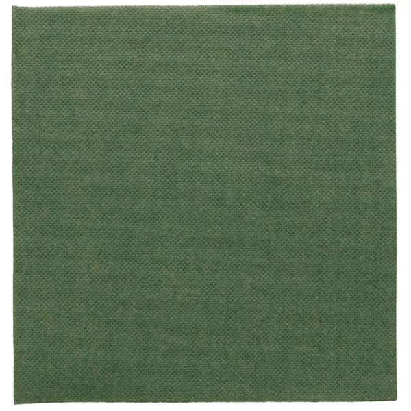 SERVILLETA ECOLABEL DOBLE PUNTO VERDE OSCURO - 33x33 CM (1200 Unidades)