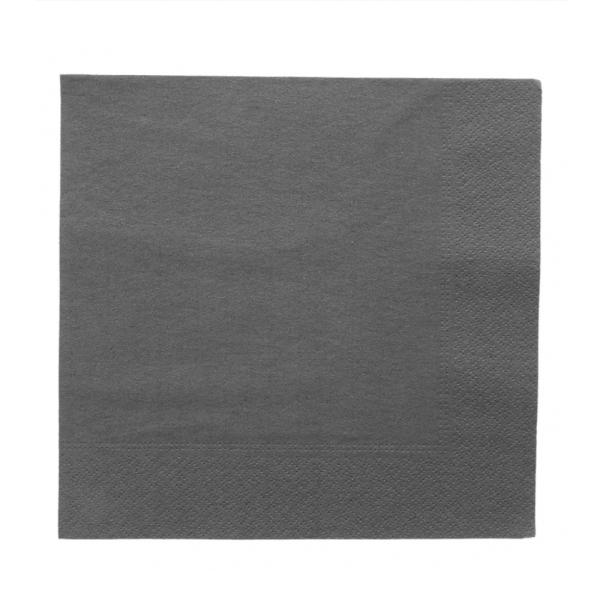 SERVILLETA DOBLE CAPA ECOLABEL NEGRA - 40x40 CM (1600 Unidades)