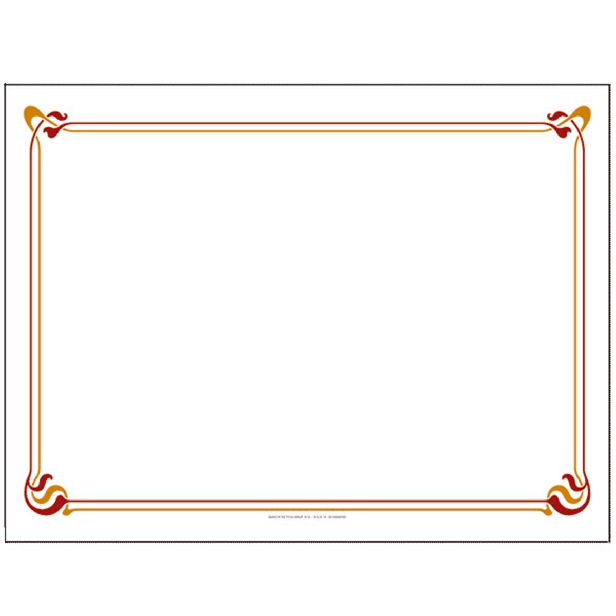 MANTEL INDIVIDUAL DISEÑO CLÁSICO ORLA MARRÓN - 35x50 CM (2000 Unidades)