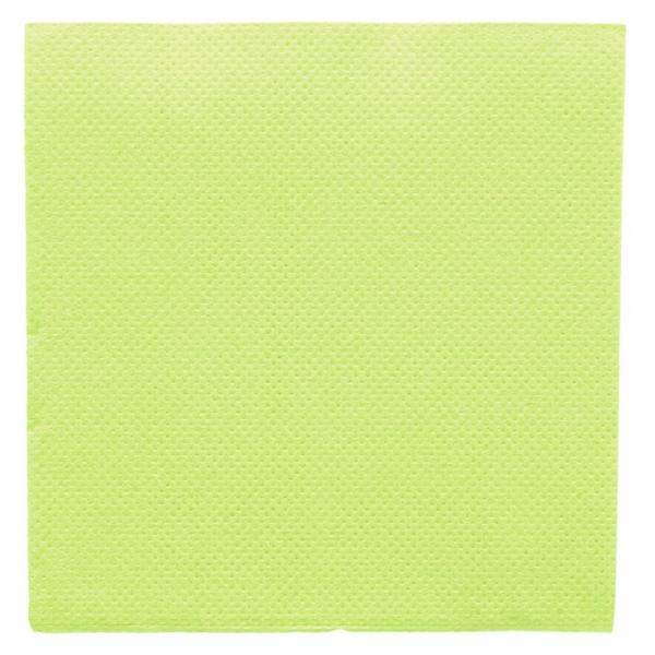 SERVILLETA ECOLABEL DOBLE PUNTO VERDE ANÍS - 20x20 CM